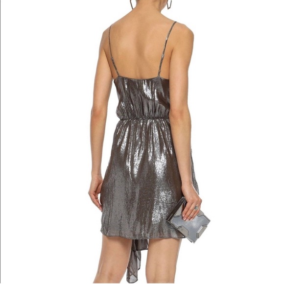 CAMI NYC silver metallic Tori cocktail dress - Picture 2 of 6